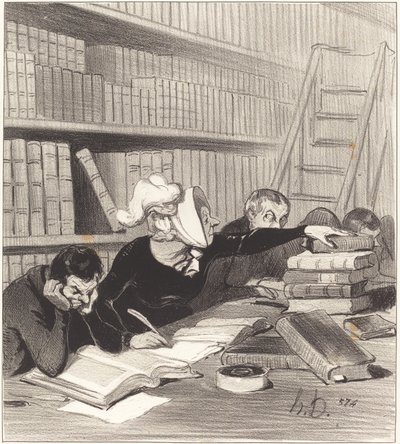 Monsieur, pardon si je vous gêne un peu... - Honoré Daumier