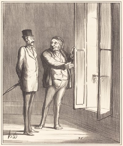 Monsieur sera très bien ici... - Honoré Daumier