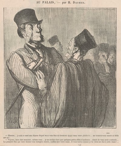 Monsieur... je suis ce mari aux dépens duquel - Honoré Daumier