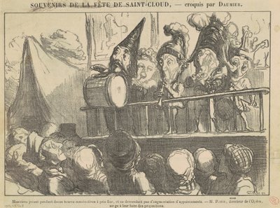 Musiciens jouant pendant douze heures - Honoré Daumier