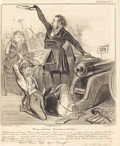 Musique pyrotechnique, charivarique et diabolique - Honoré Daumier
