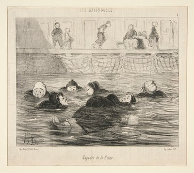 Nayades de la Seine, de Les Baigneuses - Honoré Daumier