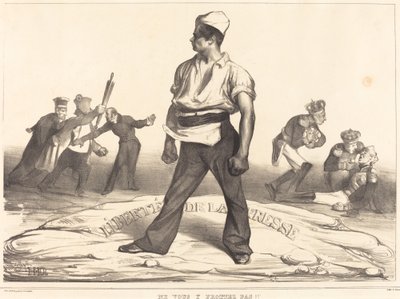 Ne vous y frottez pas!! - Honoré Daumier