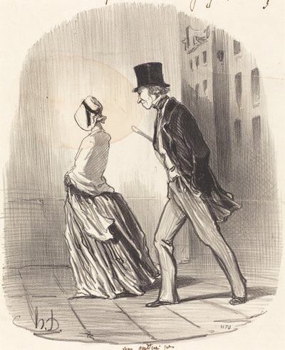 Non, madame, je ne vous quitterai pas... - Honoré Daumier