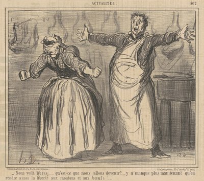 Nous voilà libres - Honoré Daumier