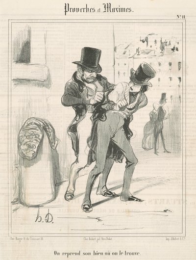 On reprend son bien où on le trouve - Honoré Daumier