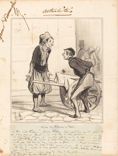 Origine des Bédouins à Paris - Honoré Daumier