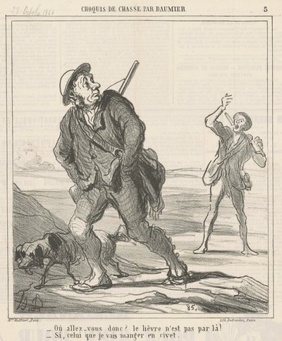 Où allez-vous donc? - Honoré Daumier
