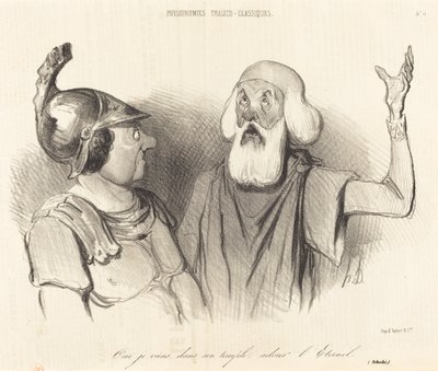 Oui je viens, dans son temple... - Honoré Daumier