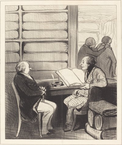 Oui, mon cher monsieur Badoulard, je vais... - Honoré Daumier
