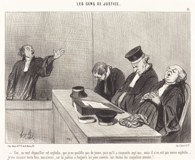 Oui, on veut dépouiller cet orphelin... - Honoré Daumier