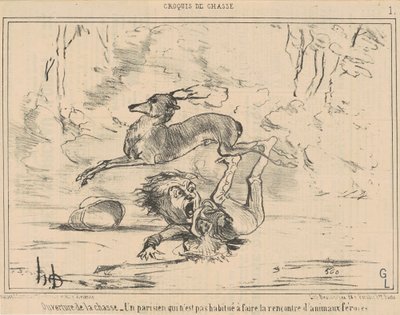 Ouverture de la chasse - Honoré Daumier