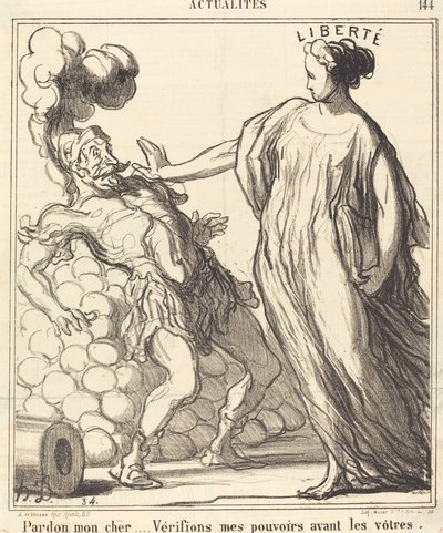 Pardon mon cher... - Honoré Daumier