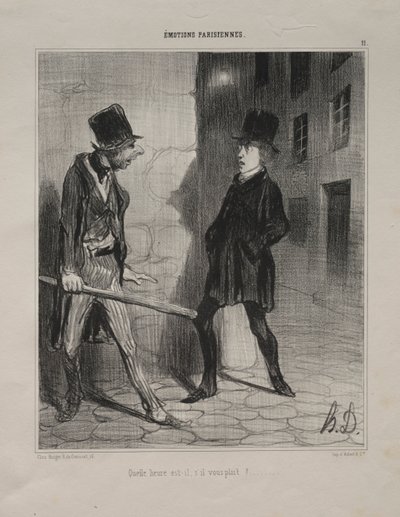 Émotions parisiennes, planche 11 : Quelle heure est-il s