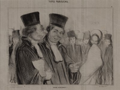 Types parisiens, no. 4 : Vieux scélérat ! - Honoré Daumier