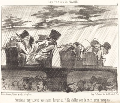 Parisiens regrettant vivement... - Honoré Daumier