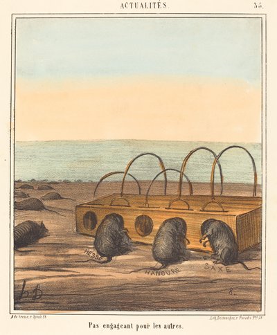 Pas engageant pour les autres - Honoré Daumier