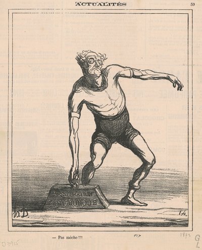 Pas mèche!!! - Honoré Daumier