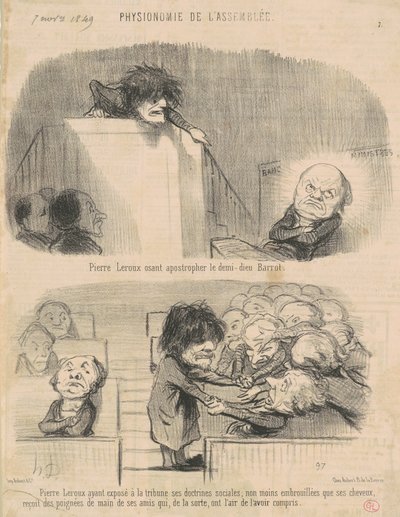 Pierre Leroux osant apostropher ... - Honoré Daumier