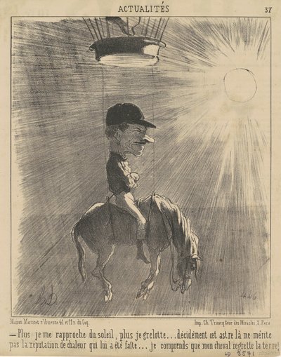 Plus je me rapproche du soleil... - Honoré Daumier