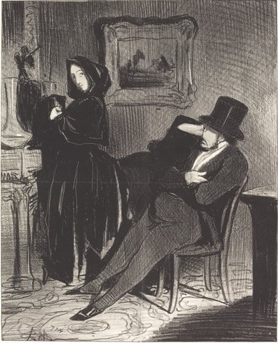 Plus souvent que je te conduirai... au bal... - Honoré Daumier