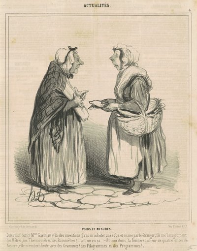 Poids et mesures - Honoré Daumier