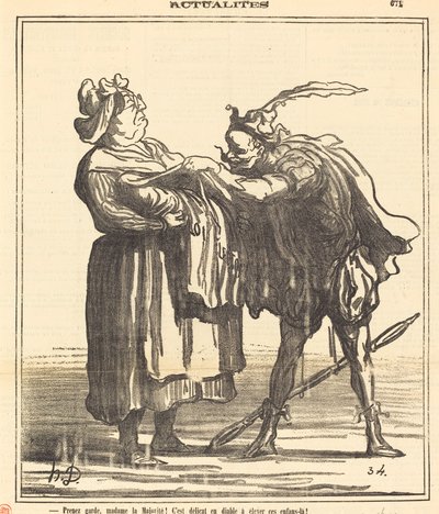 Prenez garde, madame la Majorité! - Honoré Daumier