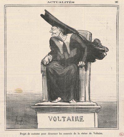 Projet ... Pour désarmer les ennemis de ... Voltaire - Honoré Daumier