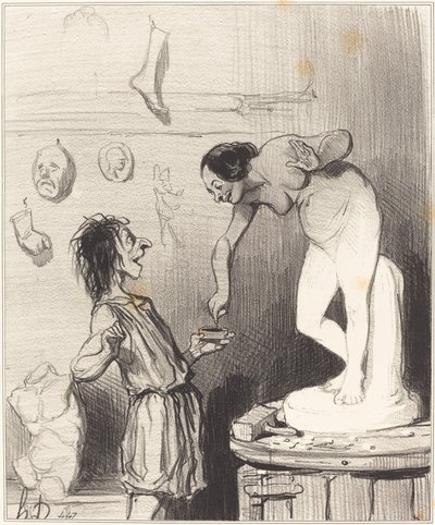 Pygmalion - Honoré Daumier