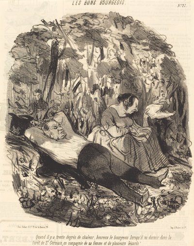 Quand il y a trente degrés de chaleur... - Honoré Daumier