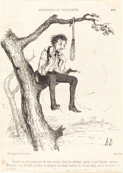 Quand on est possesseur de cent actions... - Honoré Daumier