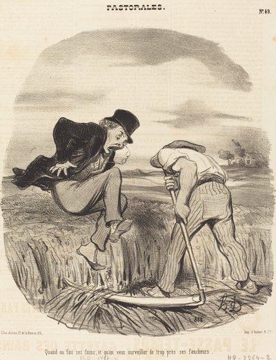 Quand on fait ses foins... - Honoré Daumier