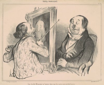 Que Diable Monsieur Ne Bougez donc pas... - Honoré Daumier