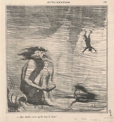 Que diable font-ils là-haut! - Honoré Daumier
