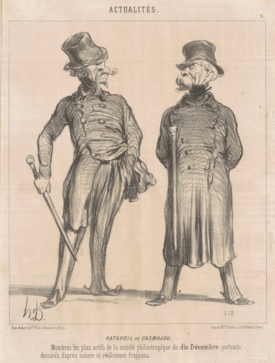 Ratapoil et Casmajou - Honoré Daumier