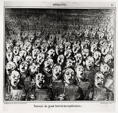 Souvenir de la grande fête des orphéonistes. Illustration d