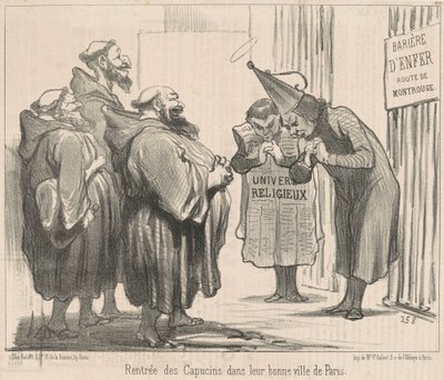 Rentrée des Capucins dans Paris - Honoré Daumier