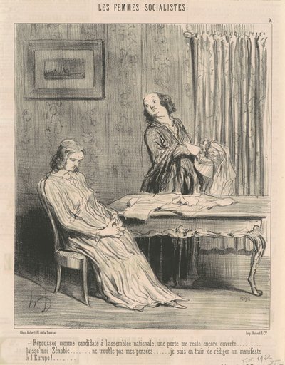 Repoussée ... une porte me reste ouverte ... - Honoré Daumier