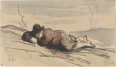 Repos à la campagne (Sancho Panza) - Honoré Daumier