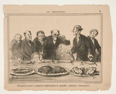 Réunion de savants - Honoré Daumier