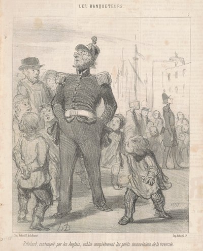 Rifolard ... oublie ... les inconvénients de la traversée - Honoré Daumier