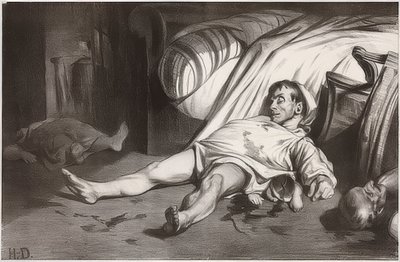 Rue Transnonain, le 15 avril 1834 - Honoré Daumier