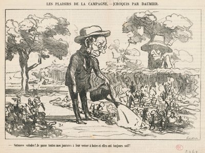 Satanées salades... - Honoré Daumier