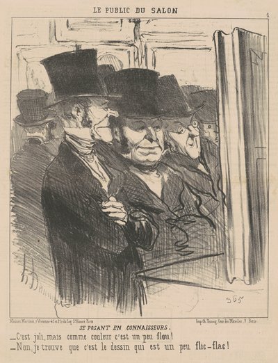 Se posant en connaisseurs - Honoré Daumier