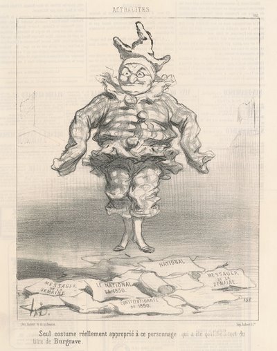 Seul costume approprié à ce personnage - Honoré Daumier