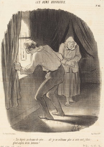 Six degrés au-dessous de zéro... - Honoré Daumier