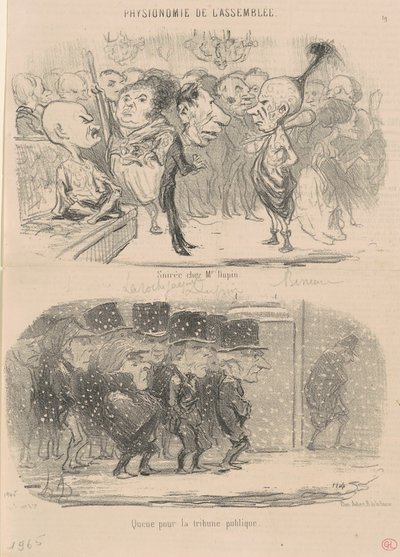 Soirée chez M. Dupin - Honoré Daumier
