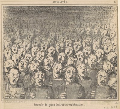 Souvenir du grand festival des orphéonistes - Honoré Daumier