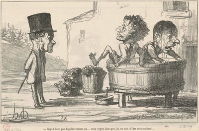Soyez donc pas dégoûté comme ça - Honoré Daumier