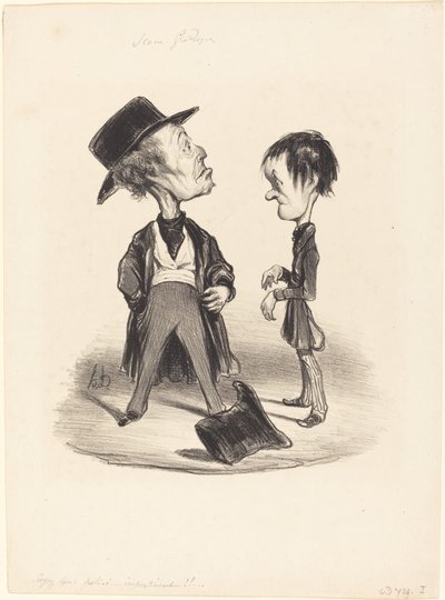 Soyez donc poli... - Honoré Daumier